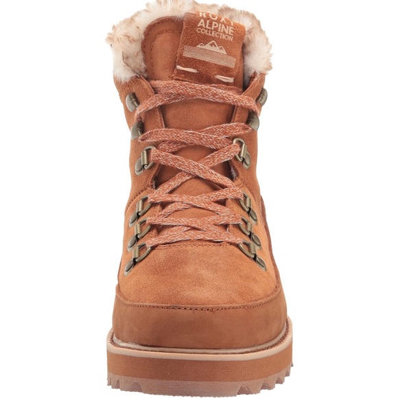 NEW! Roxy Women's Sadie Lace-up Boots - Chestnut Brown - Size 7 - Picture 3 of 6